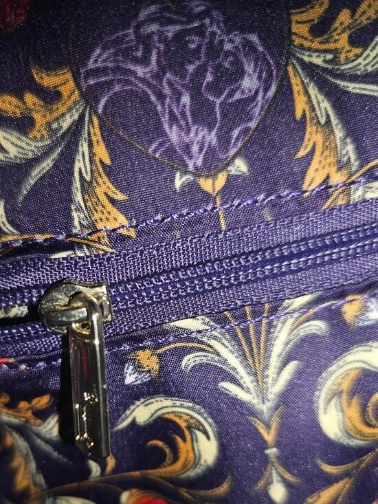 Loungefly Disney Beauty & The Beast Stained Glass & Red Velvet Backpack NWOT main image 9